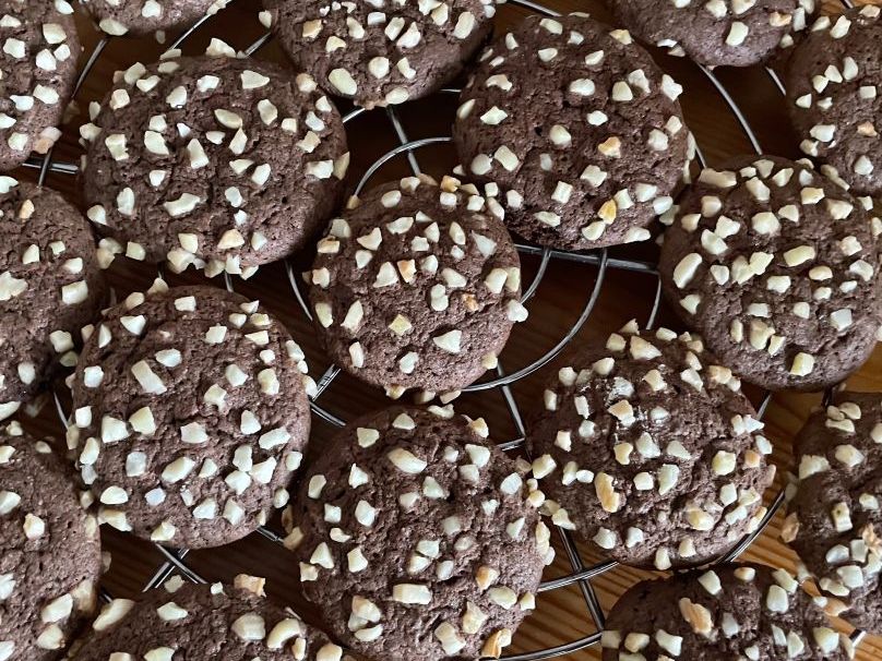 Schoko-Mandelcookies