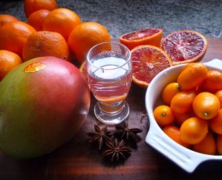 Orangen-, Kumquat- Mangomarmelade
