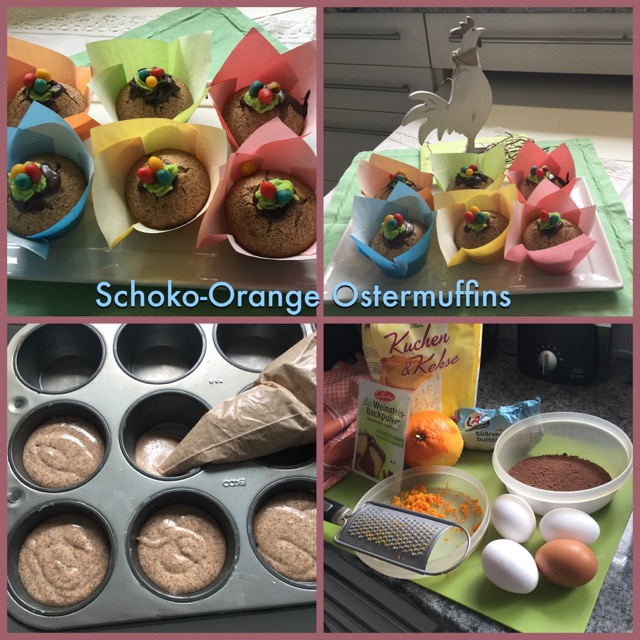 Schoko-Orangenmuffins für Ostern